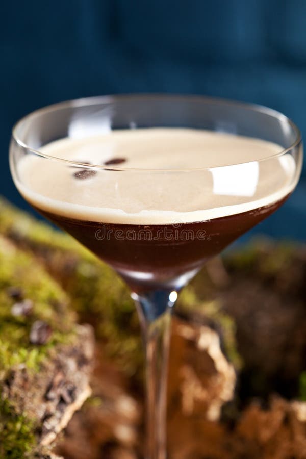 Espresso martini cocktail stock photo. Image of dark 39414892