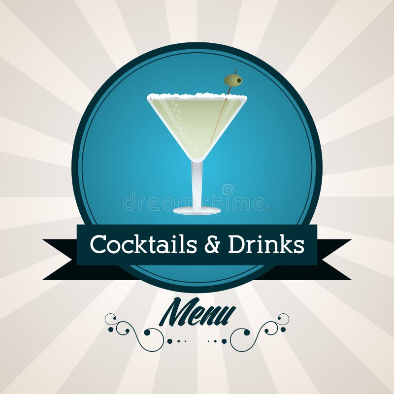 Cocktail glass icon. Drink and beverage design. Vector graphic stock illustration Cocktail glass icon. Drink and beverage design. Vector graphic stock illustration
