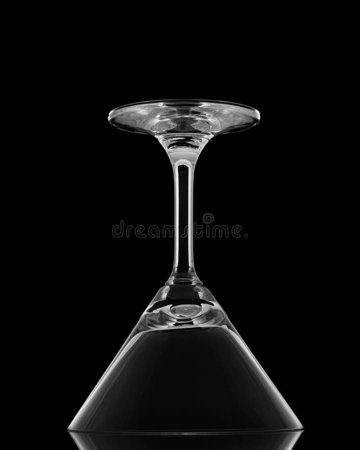 Cocktail Glasses Upside Down Stock Image Image of silhouette, beverage 22827809