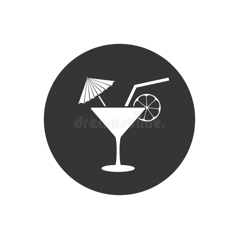 Cocktail icon template. Vector illustration in flat style vector illustration Cocktail icon template. Vector illustration in flat style vector illustration