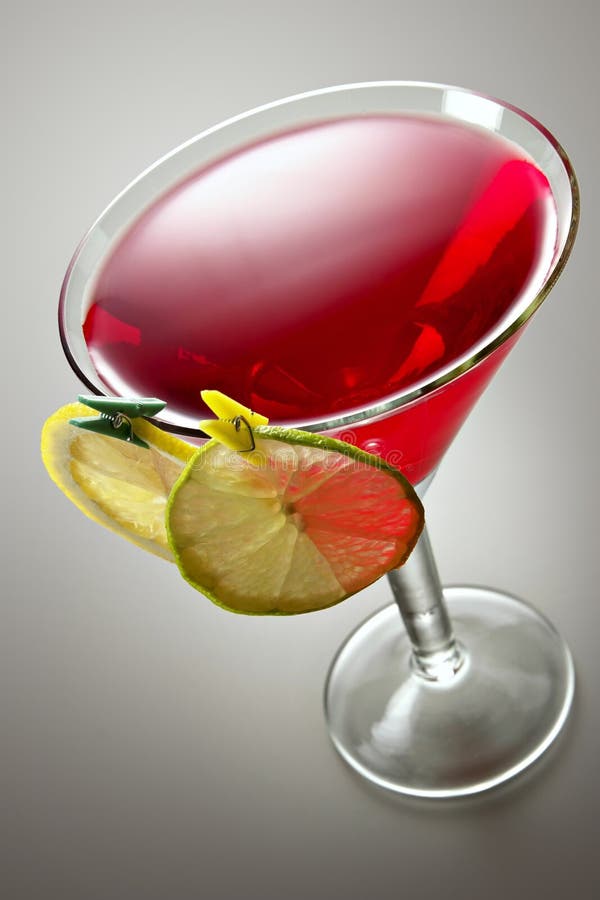 Cocktail with Lemon and Lime Stock Photo Image of beverage, cocktail