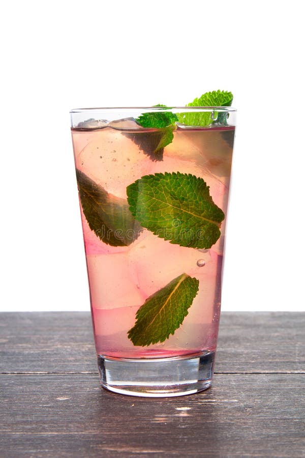 Cocktail With Mint, Lemon And Crushed Ice Stock Image Image of fresh