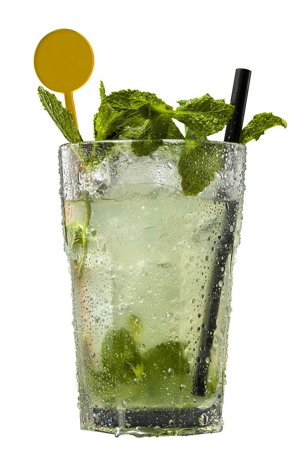 Cocktail Mojito isolated on white background royalty free stock images Cocktail Mojito isolated on white background royalty free stock images