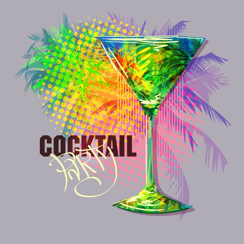 Cocktail party 1 royalty-vrije illustratie Cocktail party 1 royalty-vrije illustratie