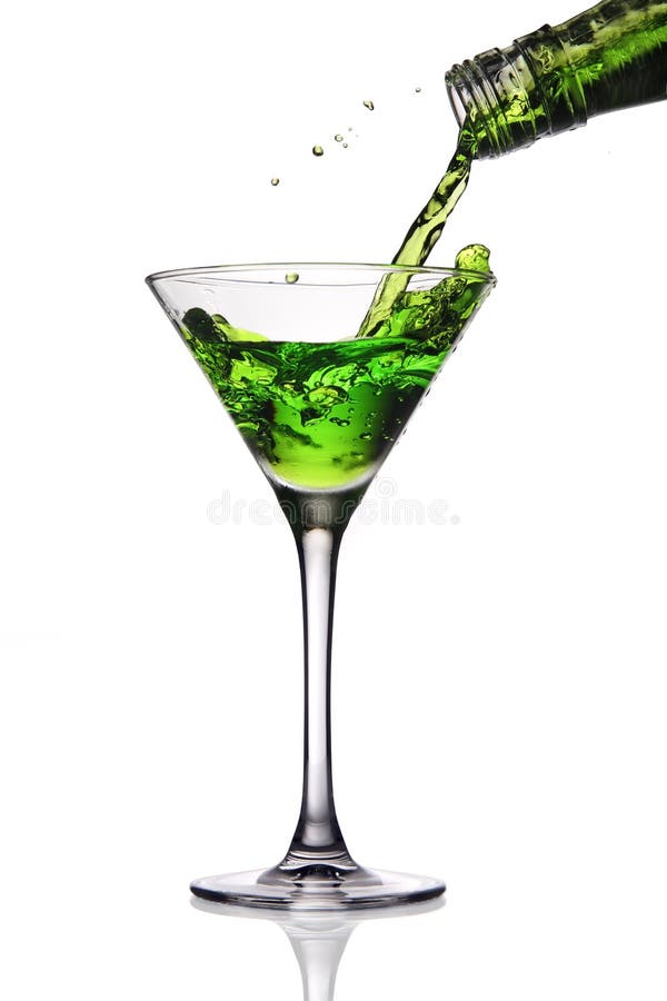 Cocktail Poured Into Martini Glass Stock Photo Image of party, drink 16894860