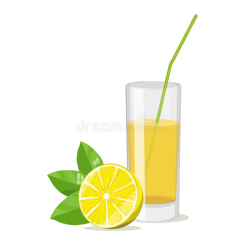 Cocktail réaliste de citron d'image illustration de vecteur Cocktail réaliste de citron d'image illustration de vecteur