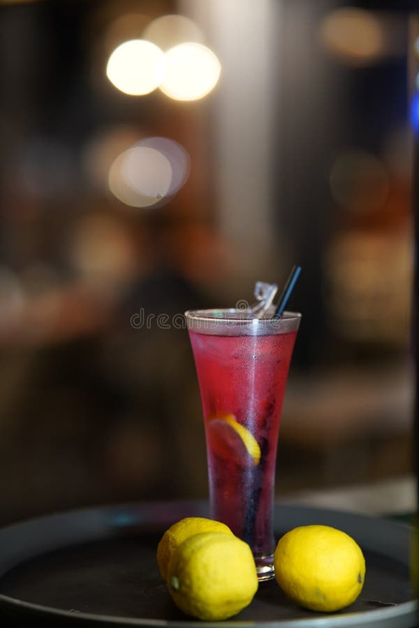 Cocktail Soft Drinks Selective Focus Stock Photo Image of wine, focus
