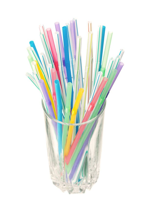 Cocktail straws stock image. Image of plastic, beverage 39384267