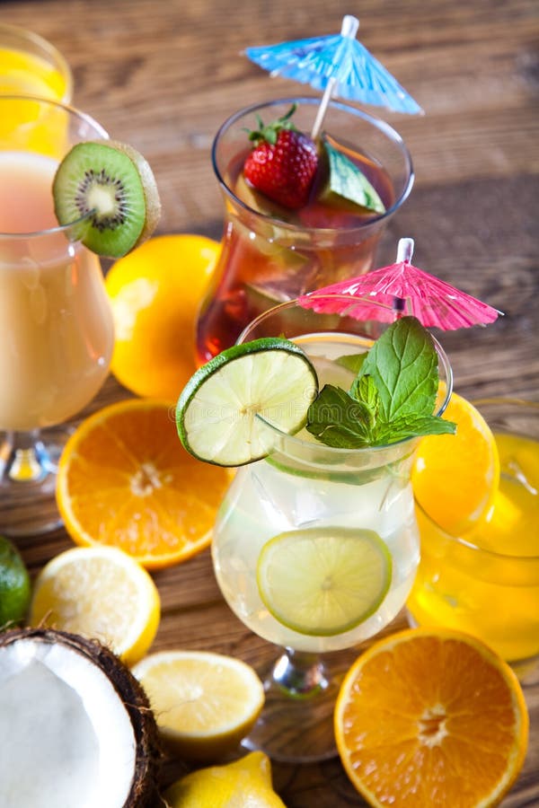 Cocktails Alcohol Drinks Spirits Stock Image Image of objects, group