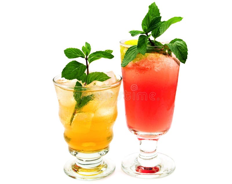 Cocktails Collection - Canadian and Mai Tai stock photos Cocktails Collection - Canadian and Mai Tai stock photos