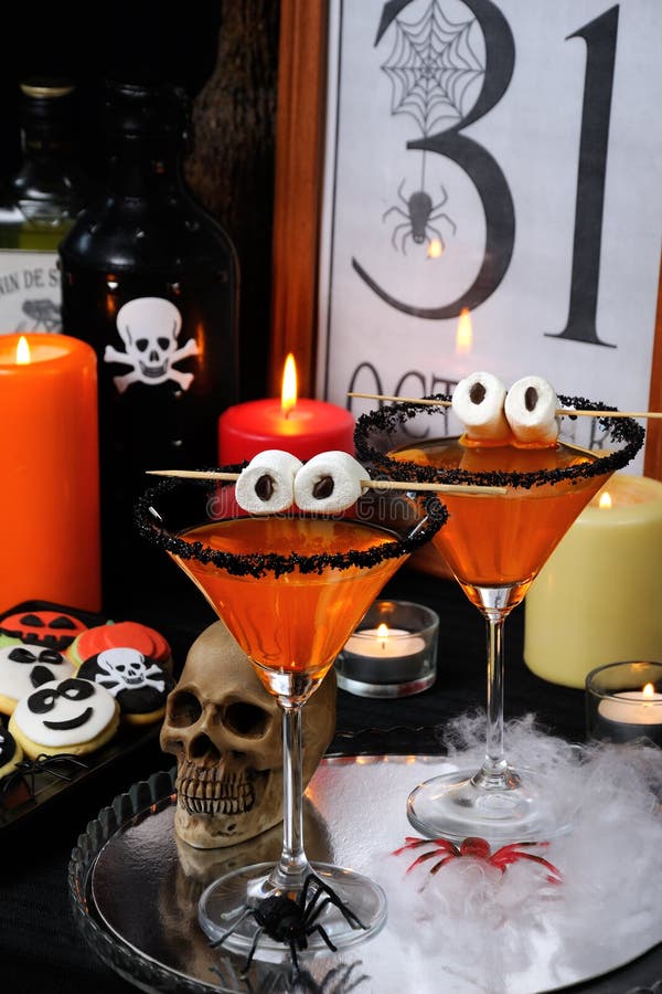 Cocktails for Halloween stock image. Image of binge - 101292893
