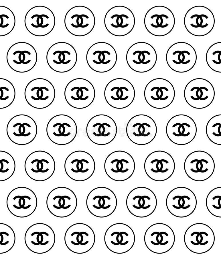 Chanel Logo Pattern Stencil 2  luxgiftz