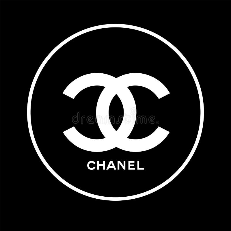 Coco Chanel. the Popular Chanel Logo in White Over Black Background.  Editorial Photography - Illustration of jewelry, coco: 194791252