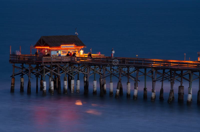 Tiki Bar on the Pier, Cocoa Beach Editorial Image Image of waves