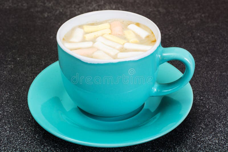 Cocoa, Coffee with Marshmallows Sweet Food Stock Photo Image of color