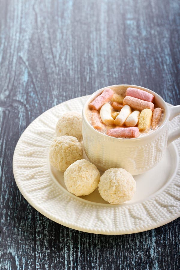 Coconut balls candies stock image. Image of coffee, coconut 60617903