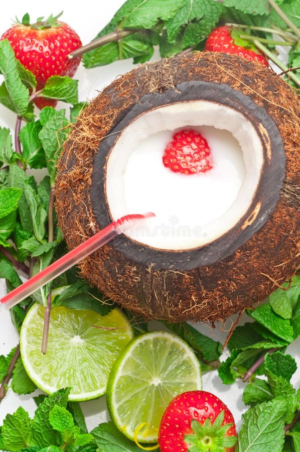Coconut drink stock photo. Image of diet, island, fruits 17320070