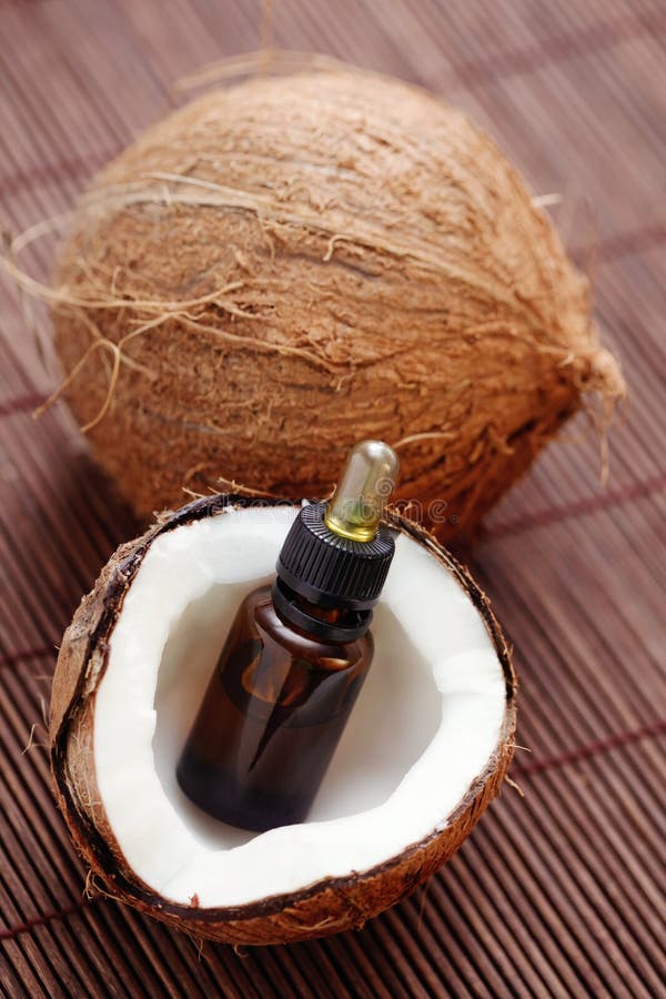 Coconut essential oil stock image. Image of herbal, wellbeing 43453659