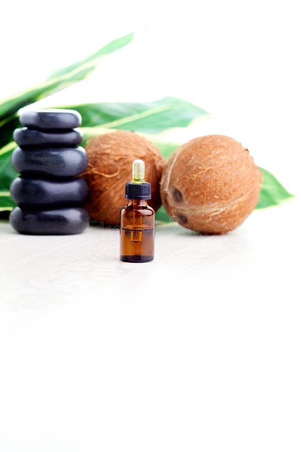 Coconut essential oil stock image. Image of herbal, wellbeing 43453659