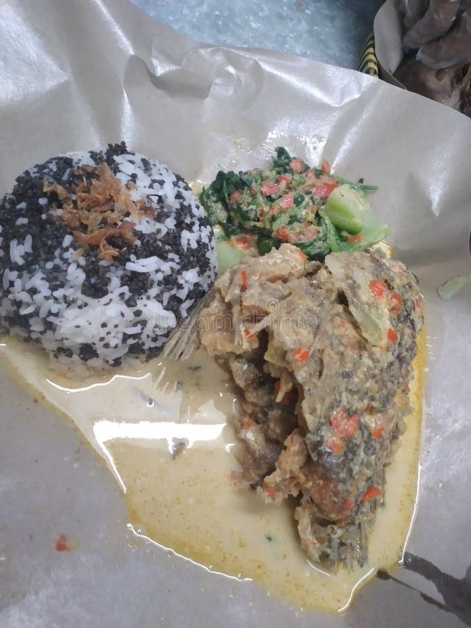 Coconut fish spicy stock image. Image of cuisine, lunch 267878359