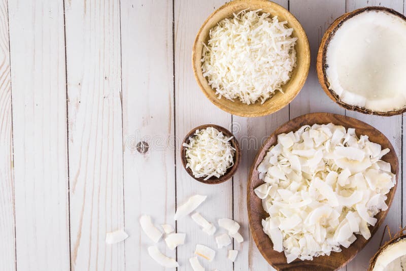 Coconut flakes stock image. Image of large, fruit, tropical 88126193