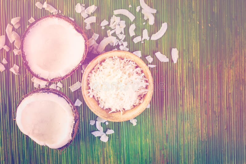 Coconut flakes stock image. Image of organic, healthy 88127061