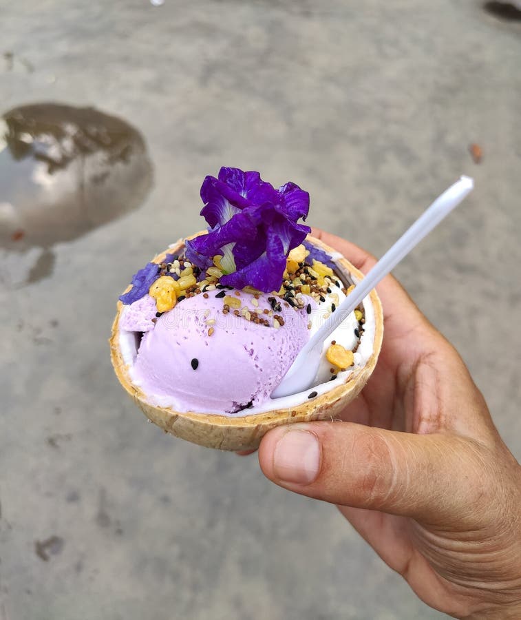 Coconut glass i Thailand fotografering för bildbyråer. Bild av kallt