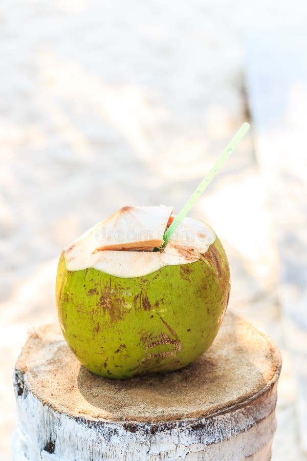 Coconut juice stock image. Image of sand, starfish, juice 52233183