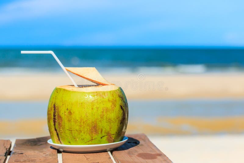 Coconut juice stock image. Image of landmark, shore, seascape 57960007