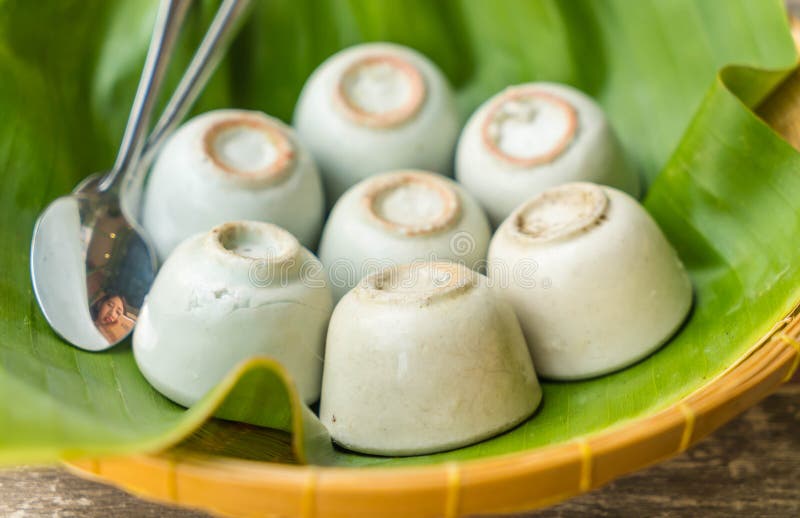 Coconut milk custard stock photo. Image of gourmet, delicious 92889144