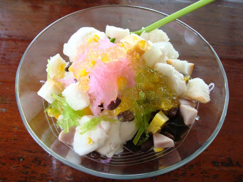 Coconut milk icecream Thai style royalty free stock images Coconut milk icecream Thai style royalty free stock images
