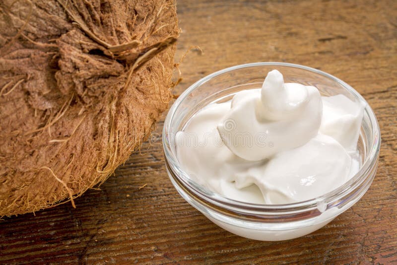 Coconut milk yogurt royalty free stock photography Coconut milk yogurt royalty free stock photography