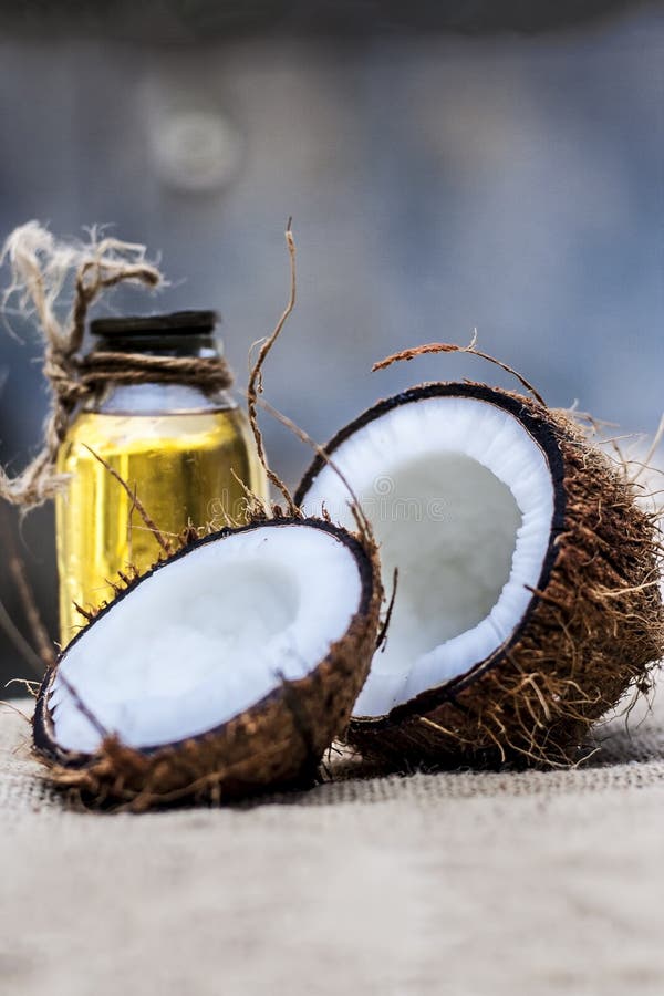 Coconut & Coconut oil stock image. Image of dish 104119757