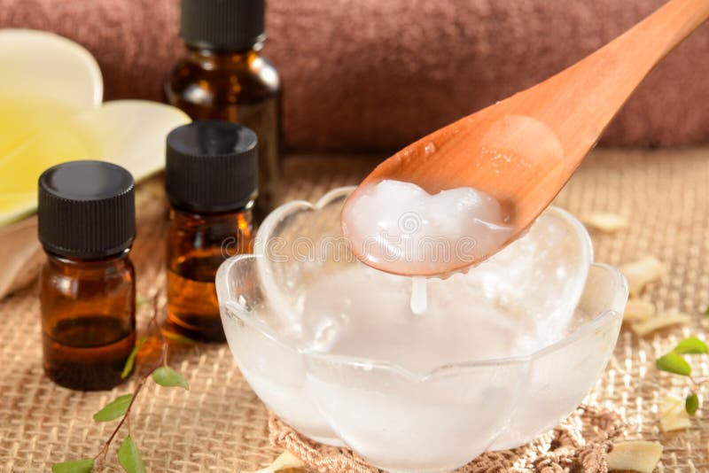 Coconut oil and essential oils royalty free stock image Coconut oil and essential oils royalty free stock image