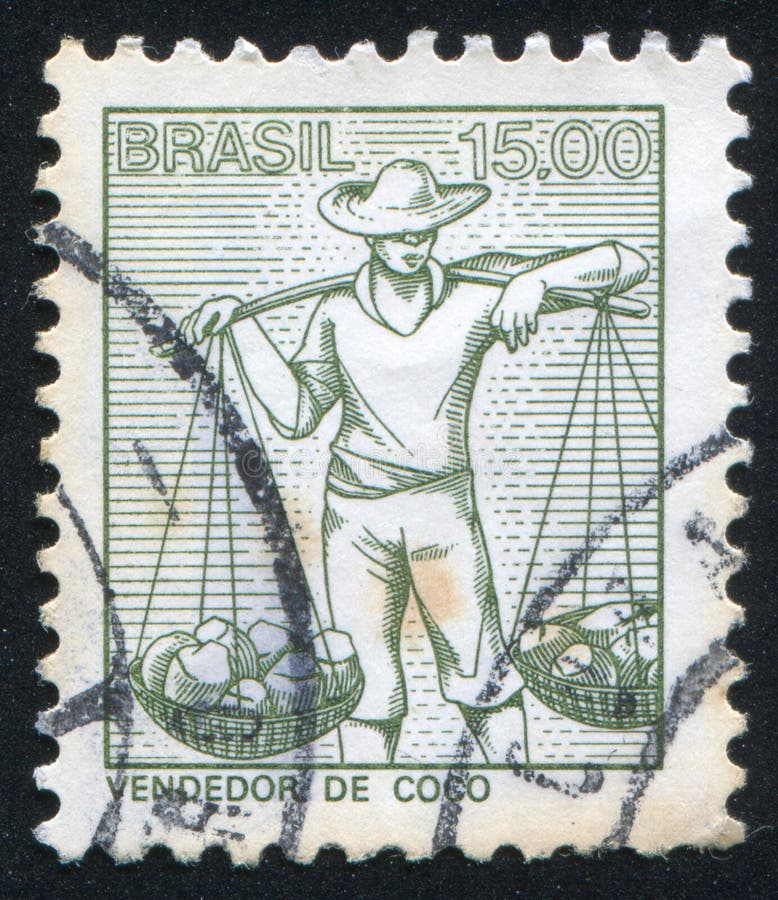 Coconut seller royalty free stock image