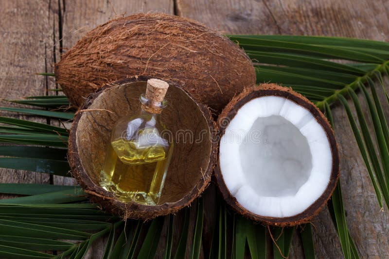 Coconut shell and oil