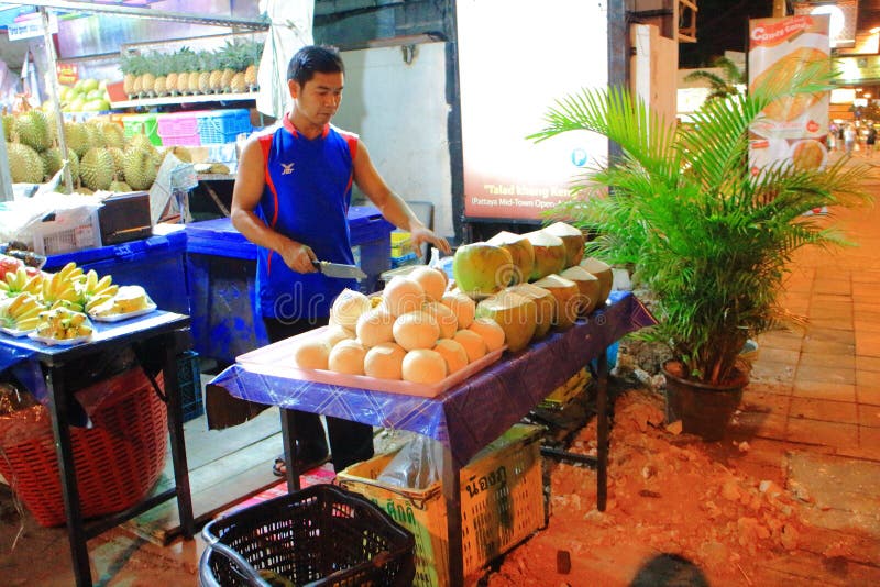 Coconut stock image. Image of coconut, market, local 58290645