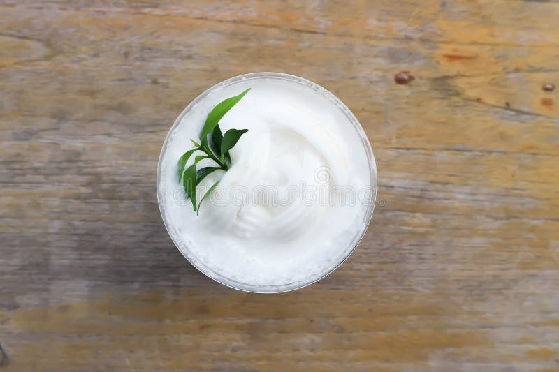 Coconut smoothie or coconut juice , coconut milk royalty free stock images