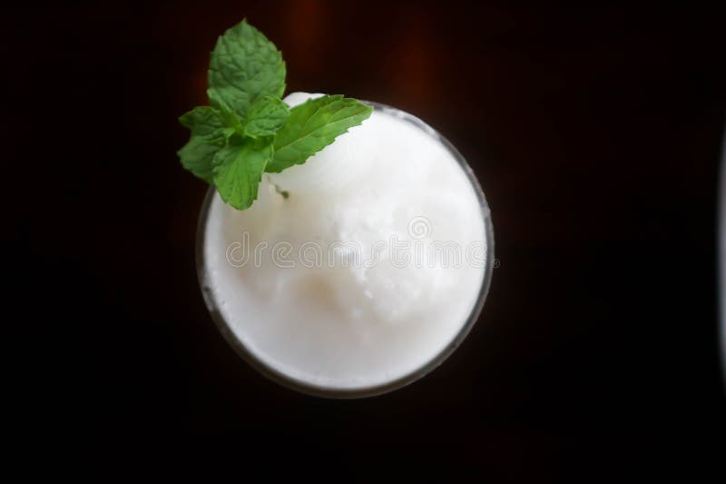 Coconut smoothie or coconut juice , coconut milk royalty free stock photo