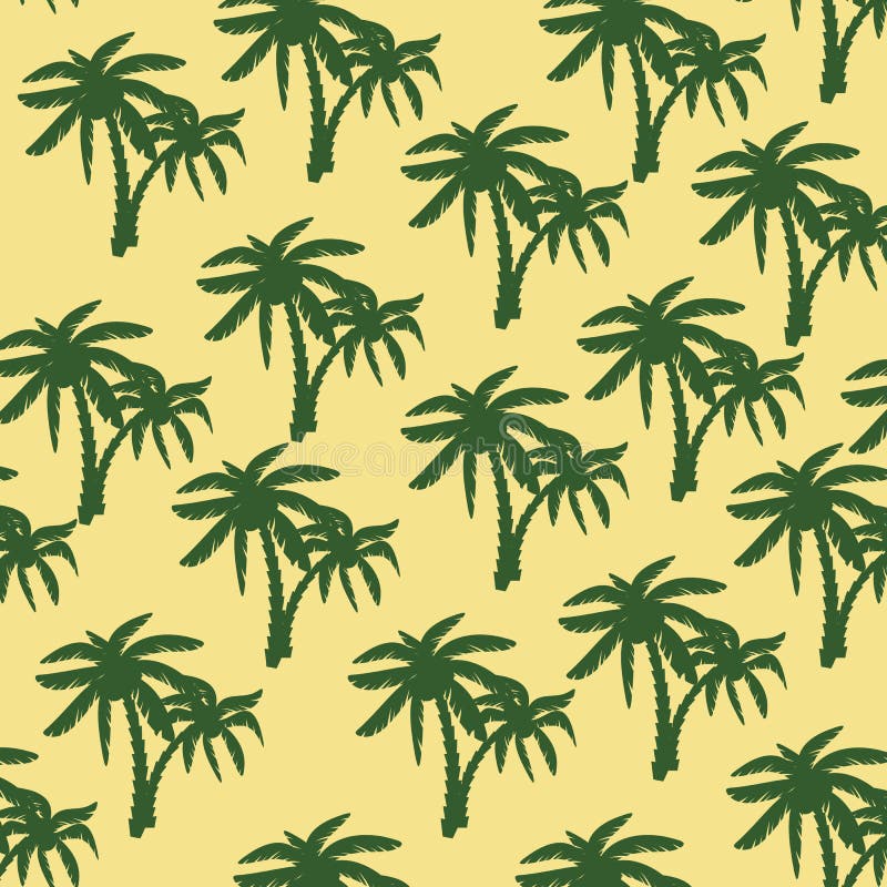 Coconut Tree Print for Textile Design Stock Vector - Illustration of ...
