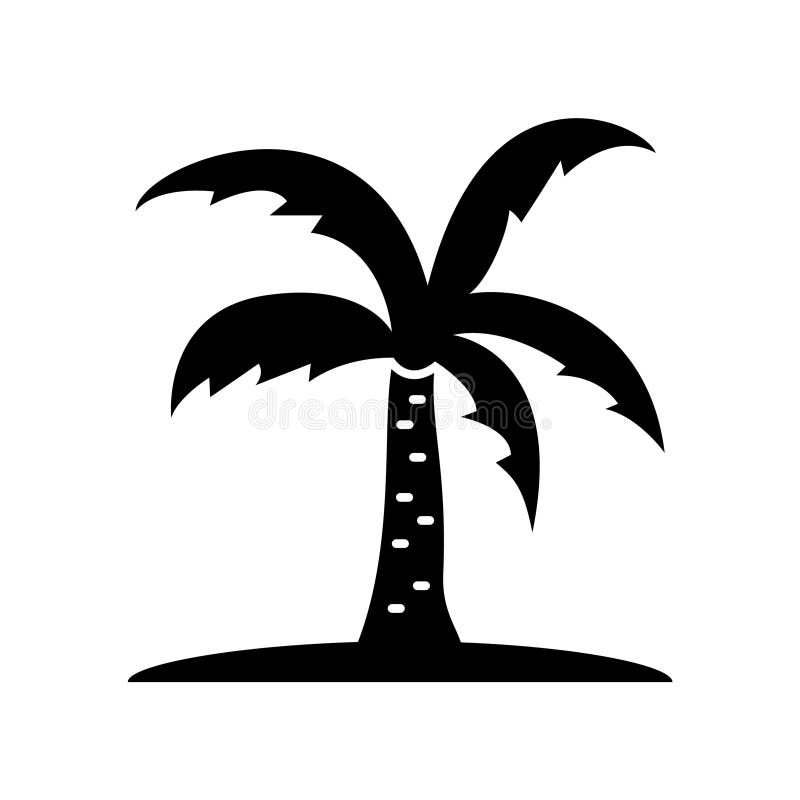 Coconut trees Glyph Style vector icon which can easily modify or edit vector illustration