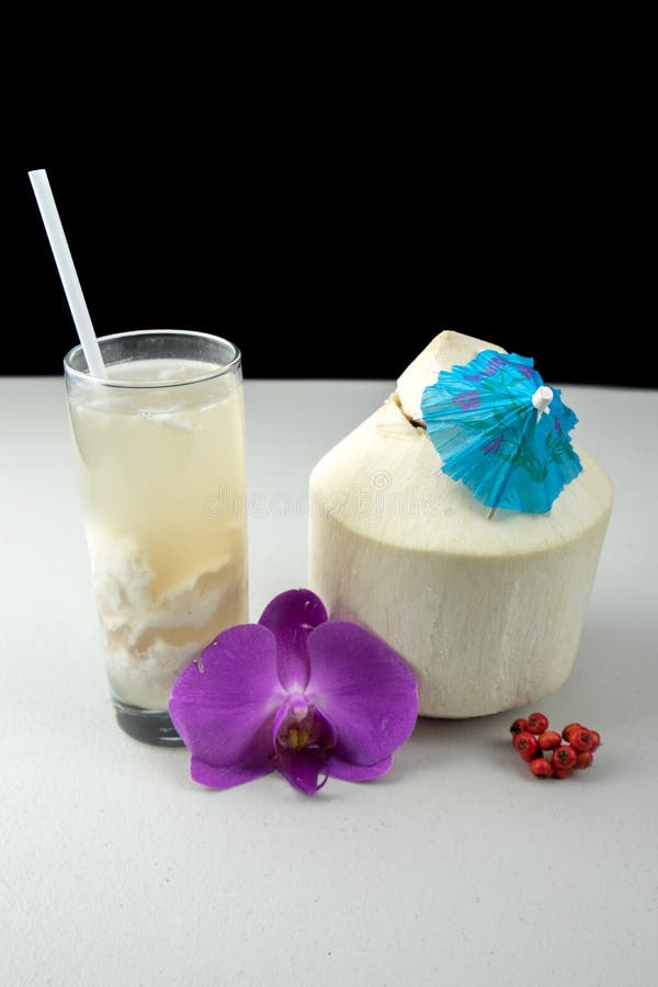 Coconut Water is the Clear Liquid Inside Coconuts Stock Photo Image