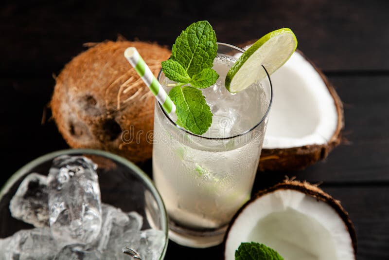 Coconut water drink stock photo. Image of hard, coco 150703662