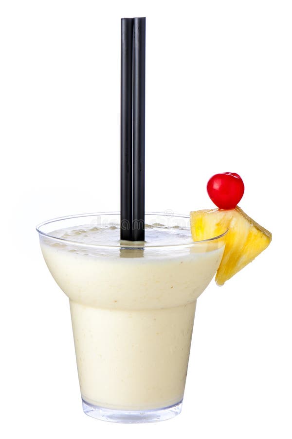 Coctail Pina Colada Isolated royaltyfria foton Coctail Pina Colada Isolated royaltyfria foton