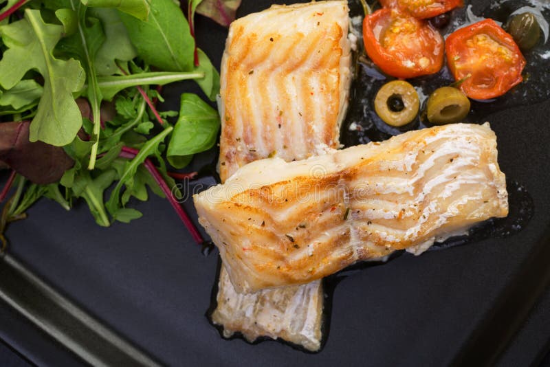 Cod fillets stock photography