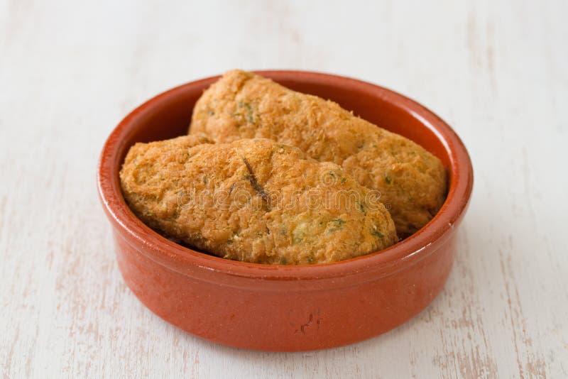 Portuguese Cod Fish Croquettes Stock Image Image of color, bolos