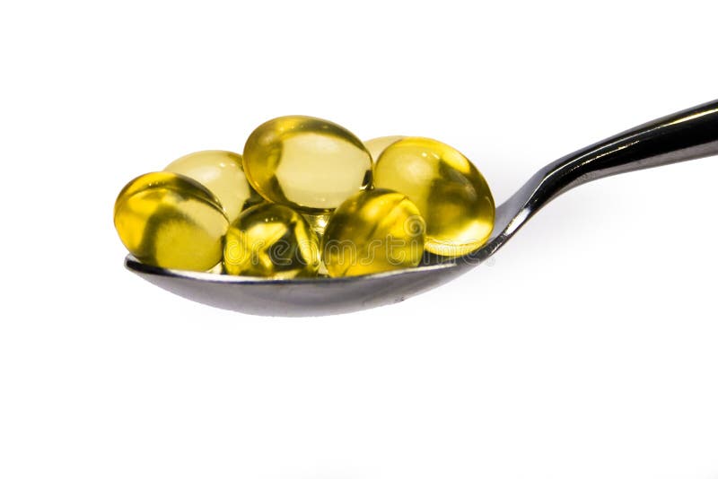 Cod Liver Oil Tablets stock image. Image of medicine, tablets 5241477
