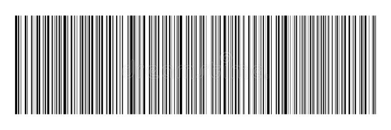 Code Barres Noir Horizontal Sur Le Blanc Pour Le Modèle Le