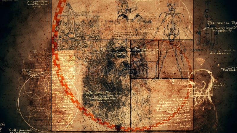 Code Da Vinci, Portrait and Golden Ratio Editorial Photo - Illustration of  architecture, proportion: 117640086