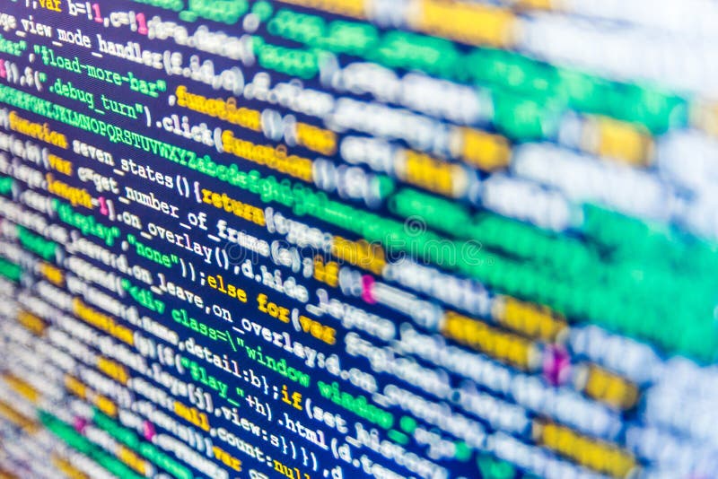 Vue De Programme De Lecture De Code De HTML De Site Web Sur Le Fond